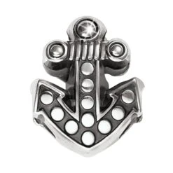 Ahoy Anchor Double Bead -Fashion Accessories ahoy anchor double bead silver 2 a5da3bf6 7486 41a0 bb26 f4074f021fa1