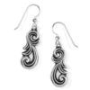Alana Scroll French Wire Earrings -Fashion Accessories alana scroll french wire earrings silver 0