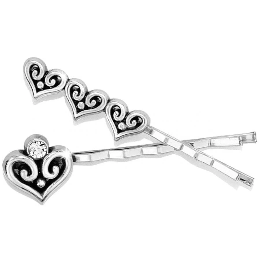 Alcazar Heart Bobby Pin Set 3 Alcazar Heart Bobby Pin Set