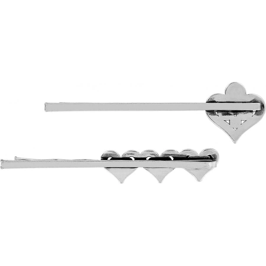 Alcazar Heart Bobby Pin Set 4 Alcazar Heart Bobby Pin Set - Image 2