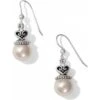 Alcazar Pearl Drop French Wire Earrings -Fashion Accessories alcazar pearl drop french wire earrings silver pearl 0 0197b370 3893 4b52 897d 27792a7d7424