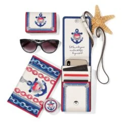 Anchor And Soul Card Case -Fashion Accessories anchor and soul card case multi 3