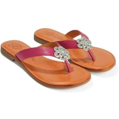 Aster Flower Thongs -Fashion Accessories aster flower thongs orchid 0