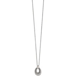 Athena Scalloped Convertible Necklace -Fashion Accessories athena scalloped convertible necklace silver 2