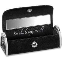 B Wishes Lipstick Case -Fashion Accessories b wishes lipstick case black croco 2