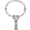 Be Loved Charm Bangle -Fashion Accessories be loved charm bangle silver pink 0 8d8041dc 668c 4d62 8640 571ce8ee2838