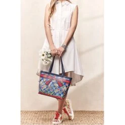 Bee Happy Large Tote -Fashion Accessories bee happy large tote multi 3 1de67666 a584 4e61 90da 4beb503e1cc2