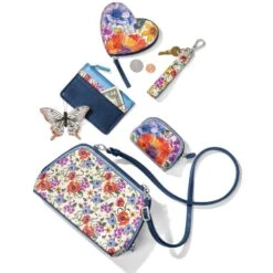 Blossom Hill Butterfly Card Coin Case -Fashion Accessories blossom hill butterfly card coin case multi 2