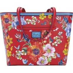 Blossom Hill Rouge Scarlet Tote -Fashion Accessories blossom hill rouge scarlet tote poppy 2