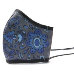 Blue Floral Face Mask (2 Pack) -Fashion Accessories blue floral face mask 2 pack multi 2
