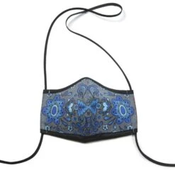 Blue Floral Face Mask (2 Pack) -Fashion Accessories blue floral face mask 2 pack multi 4