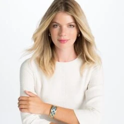 Christo London Narrow Cuff Bracelet Set -Fashion Accessories christo london narrow cuff bracelet set gold bali blue 3 db405631 6c47 46c8 bdd0 08f5c422d182