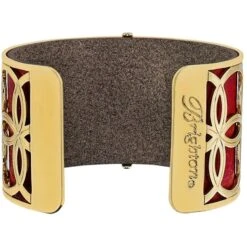 Christo NYC Wide Cuff Bracelet Set -Fashion Accessories christo nyc wide cuff bracelet set gold lipstick 2 75fb78f1 bb09 4877 a955 8d80e63ff8b6