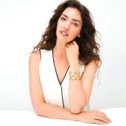 Christo Sydney Wide Cuff Bracelet -Fashion Accessories christo sydney wide cuff bracelet gold 2 ab5d5e90 a54a 4d80 a5ac e3140ee3a2c3