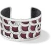 Christo Tokyo Wide Cuff Bracelet Set -Fashion Accessories christo tokyo wide cuff bracelet set silver black sparkle 1