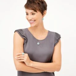 Color Clique Gem Scroll Ring Set -Fashion Accessories color clique gem scroll ring set silver amozonite 2 3627f4f9 9da1 4456 a3d4 4e10b4ed9c04