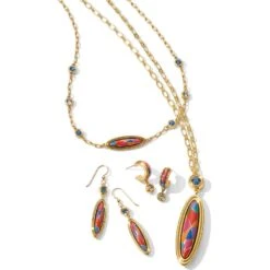 Colormix Jewel French Wire Earrings -Fashion Accessories colormix jewel french wire earrings gold multi 2