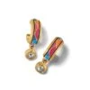 Colormix Jewel Hoop Earrings -Fashion Accessories colormix jewel hoop earrings gold multi 0