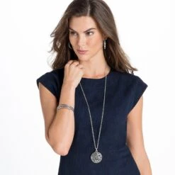 Contempo Convertible Necklace -Fashion Accessories contempo convertible necklace silver 4 38aa38e2 1103 4a06 8d14 337562d34888