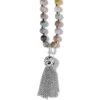 Contempo Desert Sky Tassel Necklace -Fashion Accessories contempo desert sky tassel necklace silver multi 0