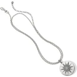 Contempo Ice Starburst Convertible Locket Necklace -Fashion Accessories contempo ice starburst convertible locket necklace silver 4 a25cf76e 49eb 4393 b884 a936a00592c4