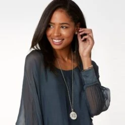 Contempo Ice Starburst Convertible Locket Necklace -Fashion Accessories contempo ice starburst convertible locket necklace silver 5 aa84e3a4 2bc4 48c5 8ec5 0a4d2df6dfcf