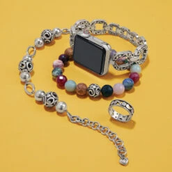 Contempo Linx Watch Band -Fashion Accessories contempo linx watch band silver 3