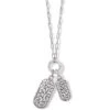 Contempo Token Tag Charm Necklace -Fashion Accessories contempo token tag charm necklace silver 0 f20d4948 95bb 49eb a801 88b036772d37