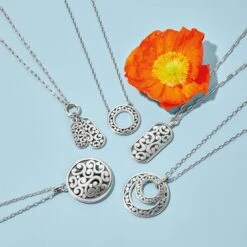 Contempo Token Tag Charm Necklace -Fashion Accessories contempo token tag charm necklace silver 2 7c8c4a36 7fdd 4b80 b5d2 309f64e0c5cb