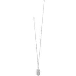 Contempo Token Tag Long Necklace -Fashion Accessories contempo token tag long necklace silver 1 840bba7b 5f2e 4f16 b248 2acefa37d917