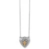Crossroads Heart Necklace -Fashion Accessories crossroads heart necklace silver gold 0