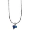 Dazzling Love Blue Heart Charm Necklace -Fashion Accessories dazzling love blue heart charm necklace silver blue 0 00432566 109c 4761 af6f 71e361b9d54a