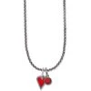Dazzling Love Red Heart Charm Necklace -Fashion Accessories dazzling love red heart charm necklace silver red 0 84483355 c0fa 4189 b319 3cb85f348c2c