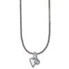 Dazzling Love White Heart Charm Necklace -Fashion Accessories dazzling love white heart charm necklace silver white 0 b9acca9e ba1a 479c 9919 4d26344ad56f