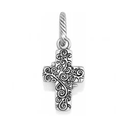 Easter Lily Cross Charm -Fashion Accessories easter lily cross charm silver white 2 309ae8ab 73be 4b80 a69c e559fdd14677