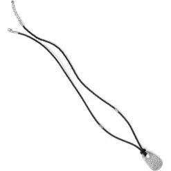 Elan Long Leather Necklace -Fashion Accessories elan long leather necklace silver black 2 a88e9ad7 9c2a 4c4b bb3f c64952670cef