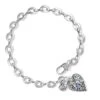 Elora Gems Heart Bracelet -Fashion Accessories elora gems heart bracelet silver multi 0 baf9203f 8e4c 471f bafe bbd554d819b8