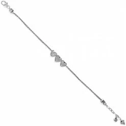 Enchanted Hearts Anklet 7 Enchanted Hearts Anklet -Fashion Accessories enchanted hearts anklet silver 2