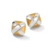 Entrata Square Post Earrings -Fashion Accessories entrata square post earrings silver gold 0