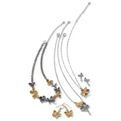 Everbloom Flutter Post Earrings -Fashion Accessories everbloom flutter post earrings silver 2