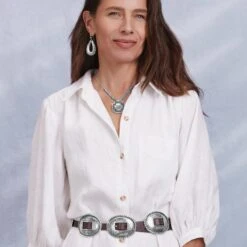 Fandango Concho Belt 13 Fandango Concho Belt -Fashion Accessories fandango concho belt brown 5