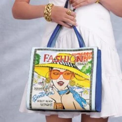 Fashionista Santorini Medium Tote -Fashion Accessories fashionista santorini medium tote multi 3