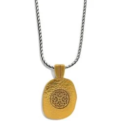 Ferrara Artisan Two Tone Pendant Necklace -Fashion Accessories ferrara artisan two tone pendant necklace silver gold 1 0a5566c0 ed78 4b68 9786 a002e2289a25