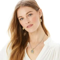 Ferrara Artisan Two Tone Pendant Necklace -Fashion Accessories ferrara artisan two tone pendant necklace silver gold 3 35ae1c34 3e34 45f2 8d14 224b5a76cfe2