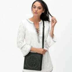 Ferrara Cross Body Organizer -Fashion Accessories ferrara cross body organizer black 4