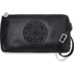 Ferrara Duet Zip Pouch -Fashion Accessories ferrara duet zip pouch black 0