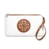 Ferrara Duet Zip Pouch -Fashion Accessories ferrara duet zip pouch brown white 0