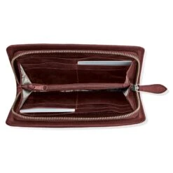 Ferrara Montecito Zip Wallet -Fashion Accessories ferrara montecito zip wallet garnet 1