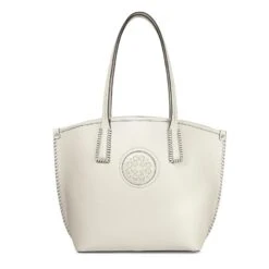 Ferrara Viviana Large Tote -Fashion Accessories ferrara viviana large tote white 0