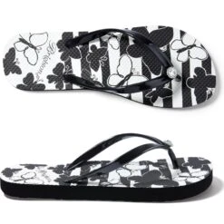 Float Flip Flops -Fashion Accessories float flip flops black white 4